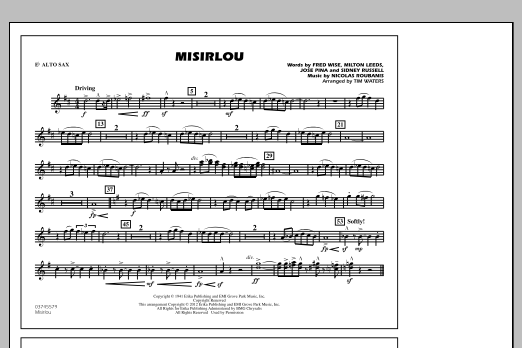 Misirlou – Eb Alto Sax Misirlou – Eb Alto Sax