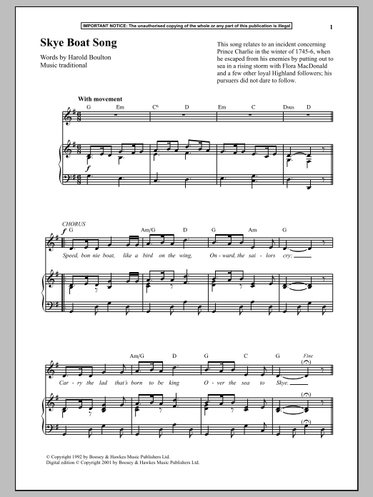 Skye Boat Song Skye Boat Song