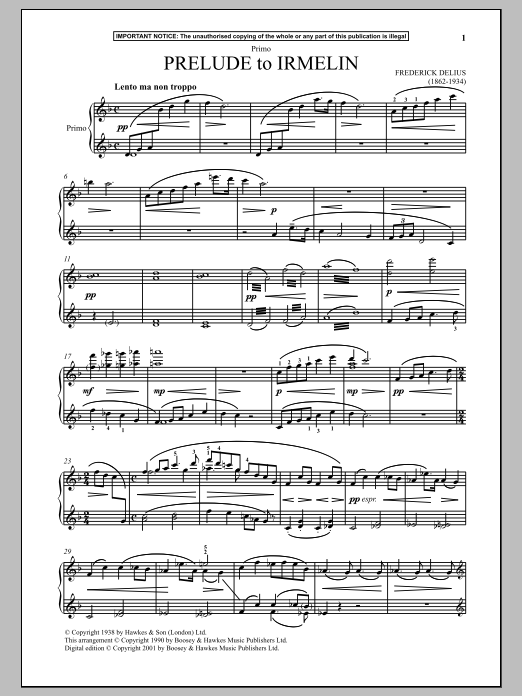 Prelude To Irmelin Prelude To Irmelin