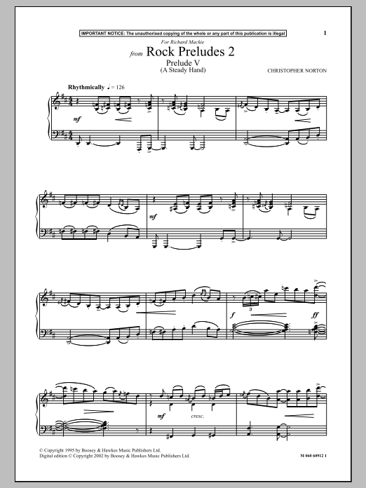 Prelude V (A Steady Hand) (from Rock Preludes 2) Prelude V (A Steady Hand) (from Rock Preludes 2)