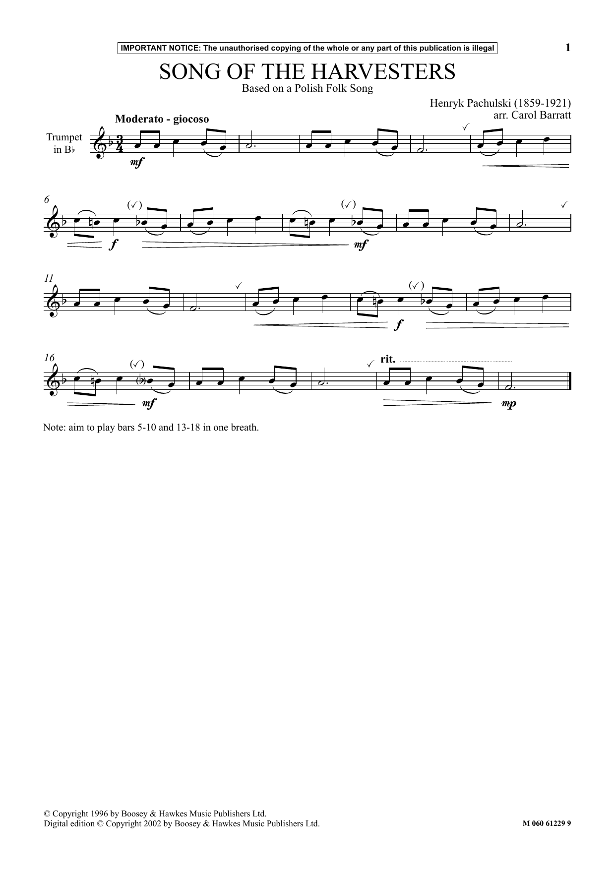 Song Of The Harvesters Song Of The Harvesters