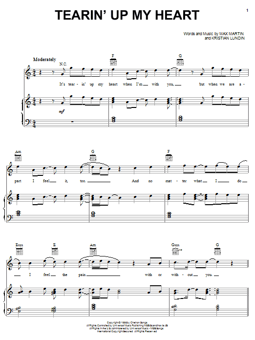 Tearin’ Up My Heart Tearin’ Up My Heart