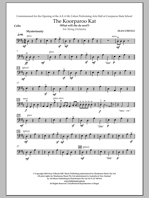 The Koorparoo Kat – Cello The Koorparoo Kat – Cello