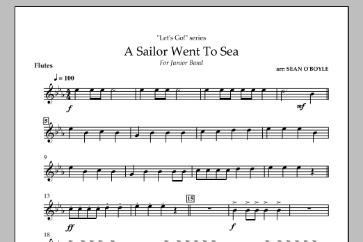 A Sailor Went To Sea – Flute A Sailor Went To Sea – Flute