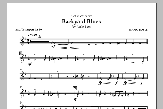 Backyard Blues – Bb Trumpet 2 Backyard Blues – Bb Trumpet 2