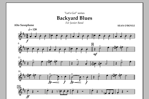 Backyard Blues – Alto Saxophone Backyard Blues – Alto Saxophone