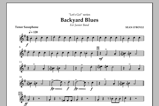Backyard Blues – Tenor Saxophone Backyard Blues – Tenor Saxophone