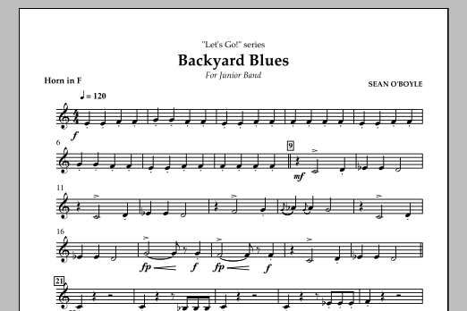 Backyard Blues – Horn in F Backyard Blues – Horn in F