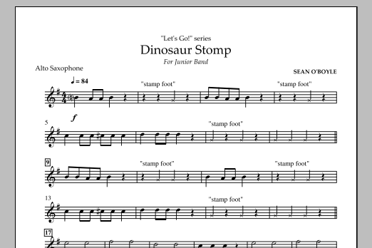 Dinosaur Stomp – Alto Saxophone Dinosaur Stomp – Alto Saxophone