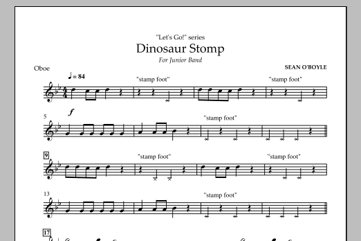 Dinosaur Stomp – Oboe Dinosaur Stomp – Oboe