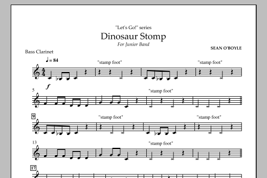 Dinosaur Stomp – Bass Clarinet Dinosaur Stomp – Bass Clarinet
