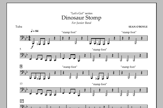 Dinosaur Stomp – Tuba Dinosaur Stomp – Tuba
