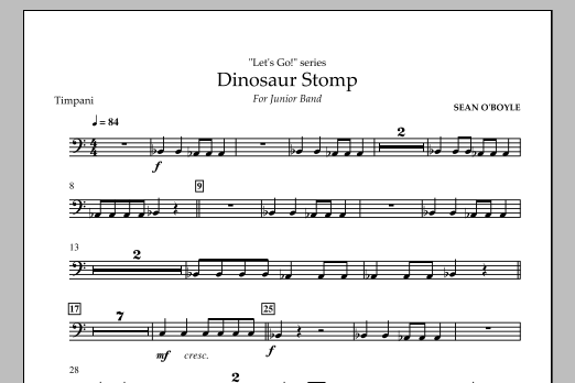 Dinosaur Stomp – Timpani Dinosaur Stomp – Timpani