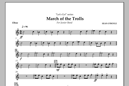 March of the Trolls – Oboe March of the Trolls – Oboe