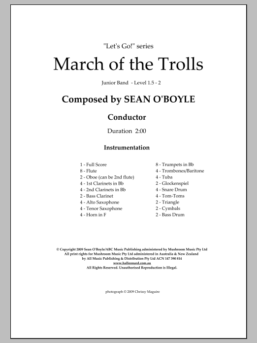 March of the Trolls – Score March of the Trolls – Score