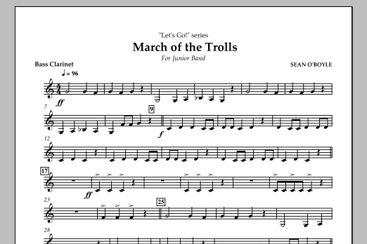 March of the Trolls – Bass Clarinet March of the Trolls – Bass Clarinet