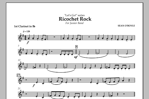 Ricochet Rock – Bb Clarinet 1 Ricochet Rock – Bb Clarinet 1