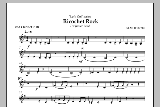 Ricochet Rock – Bb Clarinet 2 Ricochet Rock – Bb Clarinet 2