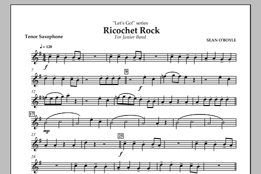 Ricochet Rock – Tenor Sax Ricochet Rock – Tenor Sax