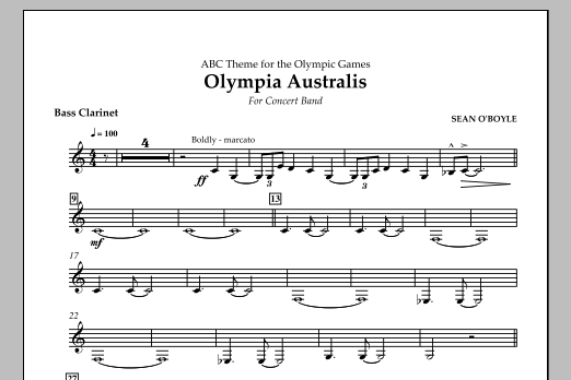 Olympia Australis (Concert Band) – Bass Clarinet Olympia Australis (Concert Band) – Bass Clarinet