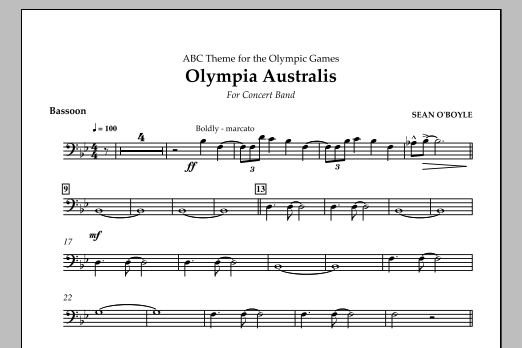 Olympia Australis (Concert Band) – Bassoon Olympia Australis (Concert Band) – Bassoon