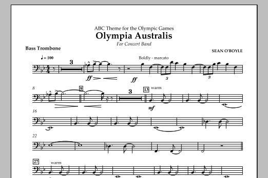 Olympia Australis (Concert Band) – Bass Trombone Olympia Australis (Concert Band) – Bass Trombone
