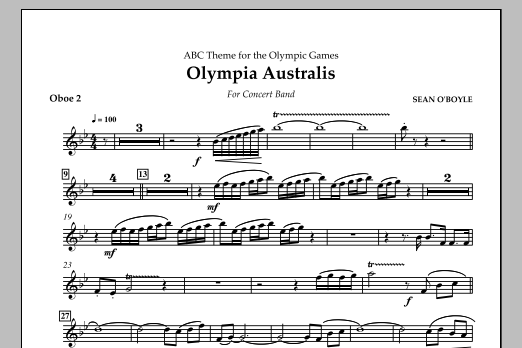 Olympia Australis (Concert Band) – Oboe 2 Olympia Australis (Concert Band) – Oboe 2