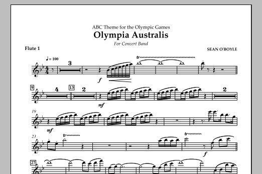 Olympia Australis (Concert Band) – Flute 1 Olympia Australis (Concert Band) – Flute 1