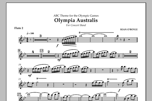 Olympia Australis (Concert Band) – Flute 2 Olympia Australis (Concert Band) – Flute 2