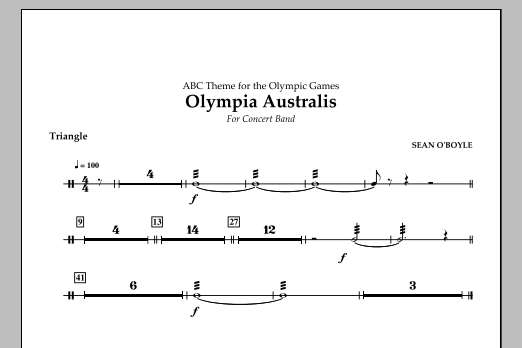 Olympia Australis (Concert Band) – Triangle Olympia Australis (Concert Band) – Triangle
