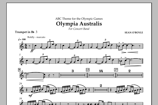 Olympia Australis (Concert Band) – Bb Trumpet 3 Olympia Australis (Concert Band) – Bb Trumpet 3