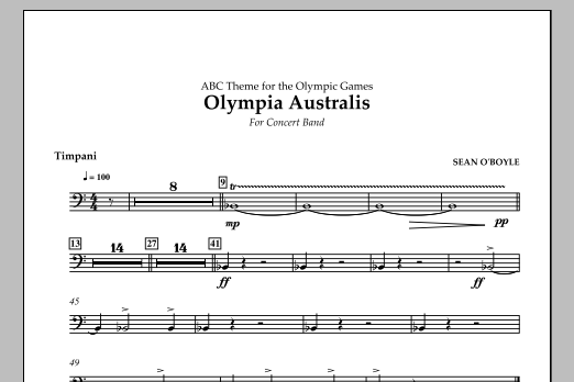 Olympia Australis (Concert Band) – Timpani Olympia Australis (Concert Band) – Timpani