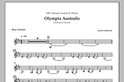 Olympia Australis (Orchestra) – Bass Clarinet Olympia Australis (Orchestra) – Bass Clarinet