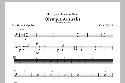 Olympia Australis (Orchestra) – Bass Drum & Cymbals Olympia Australis (Orchestra) – Bass Drum & Cymbals