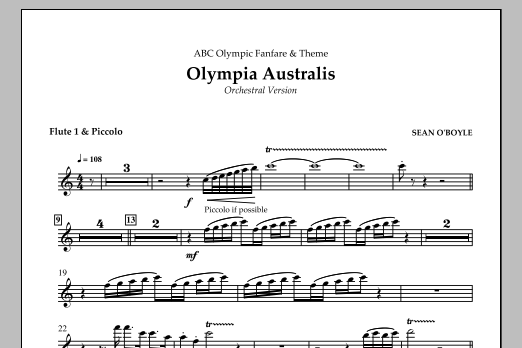 Olympia Australis (Orchestra) – Flute 1/Picollo Olympia Australis (Orchestra) – Flute 1/Picollo