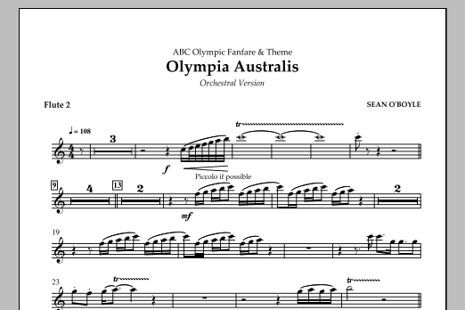 Olympia Australis (Orchestra) – Flute 2 Olympia Australis (Orchestra) – Flute 2