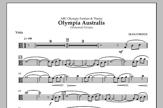 Olympia Australis (Orchestra) – Viola Olympia Australis (Orchestra) – Viola