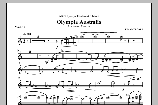 Olympia Australis (Orchestra) – Violin I Olympia Australis (Orchestra) – Violin I