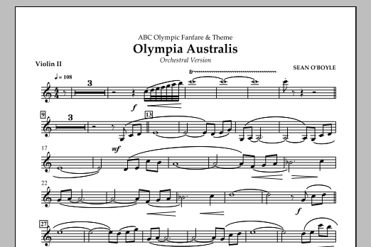 Olympia Australis (Orchestra) – Violin II Olympia Australis (Orchestra) – Violin II