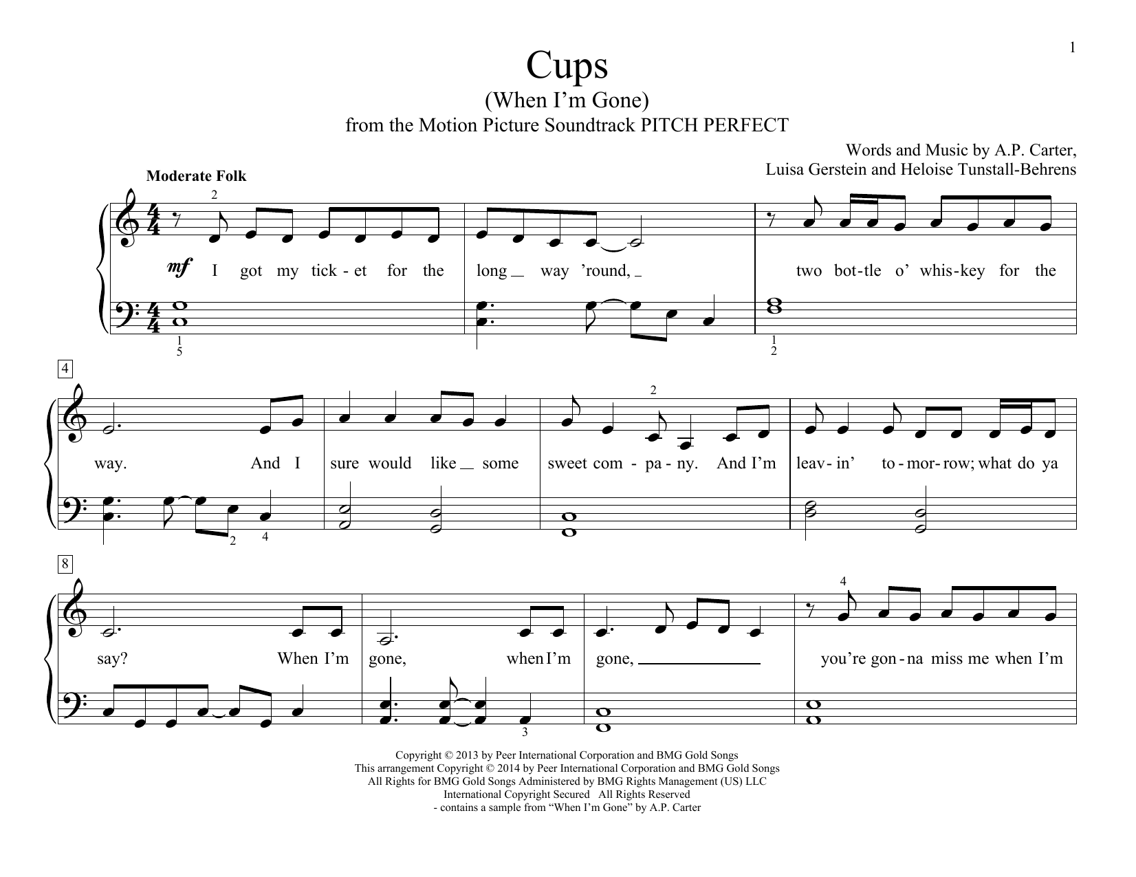 Cups (When I’m Gone)