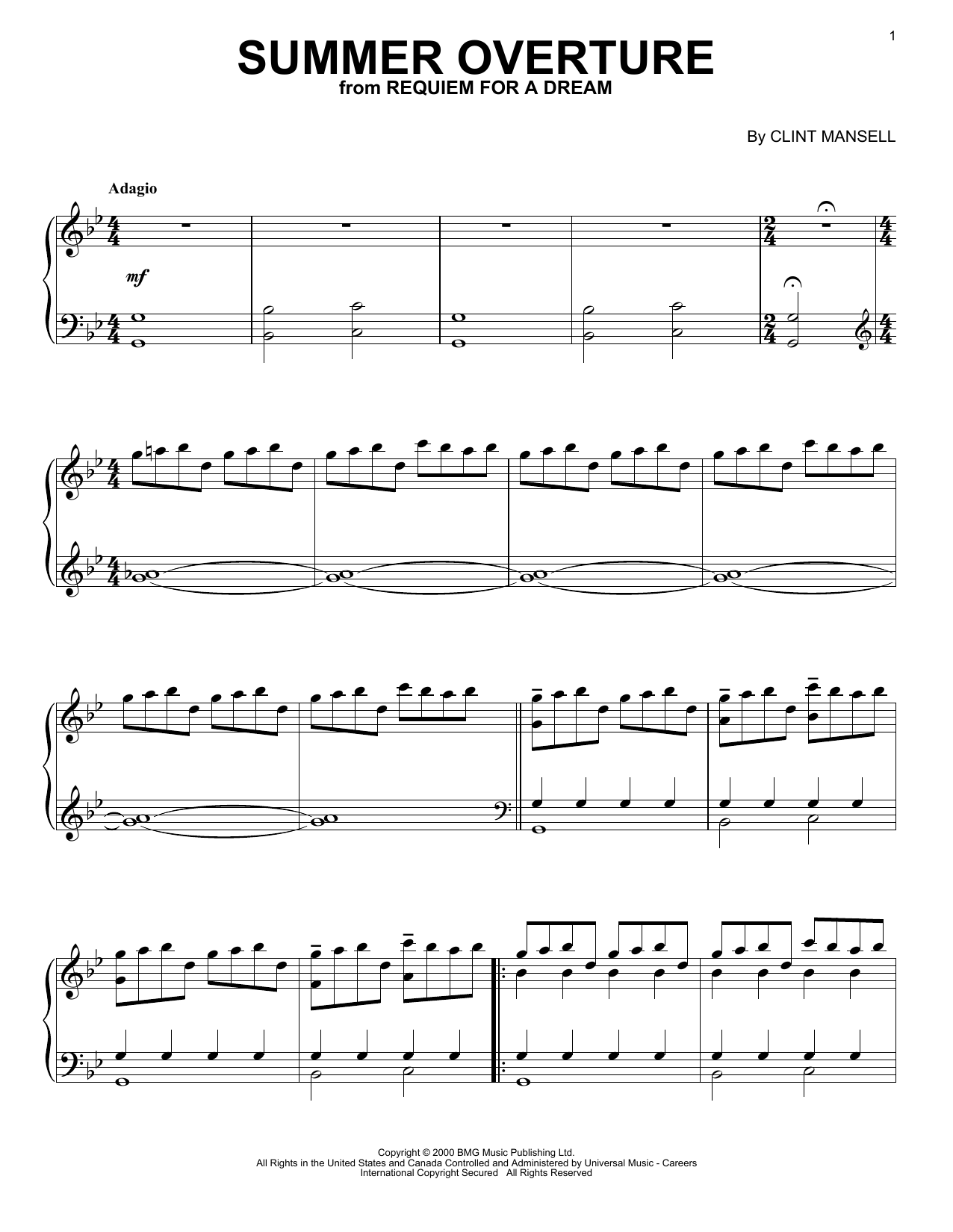 Summer Overture (from Requiem For A Dream) Summer Overture (from Requiem For A Dream)