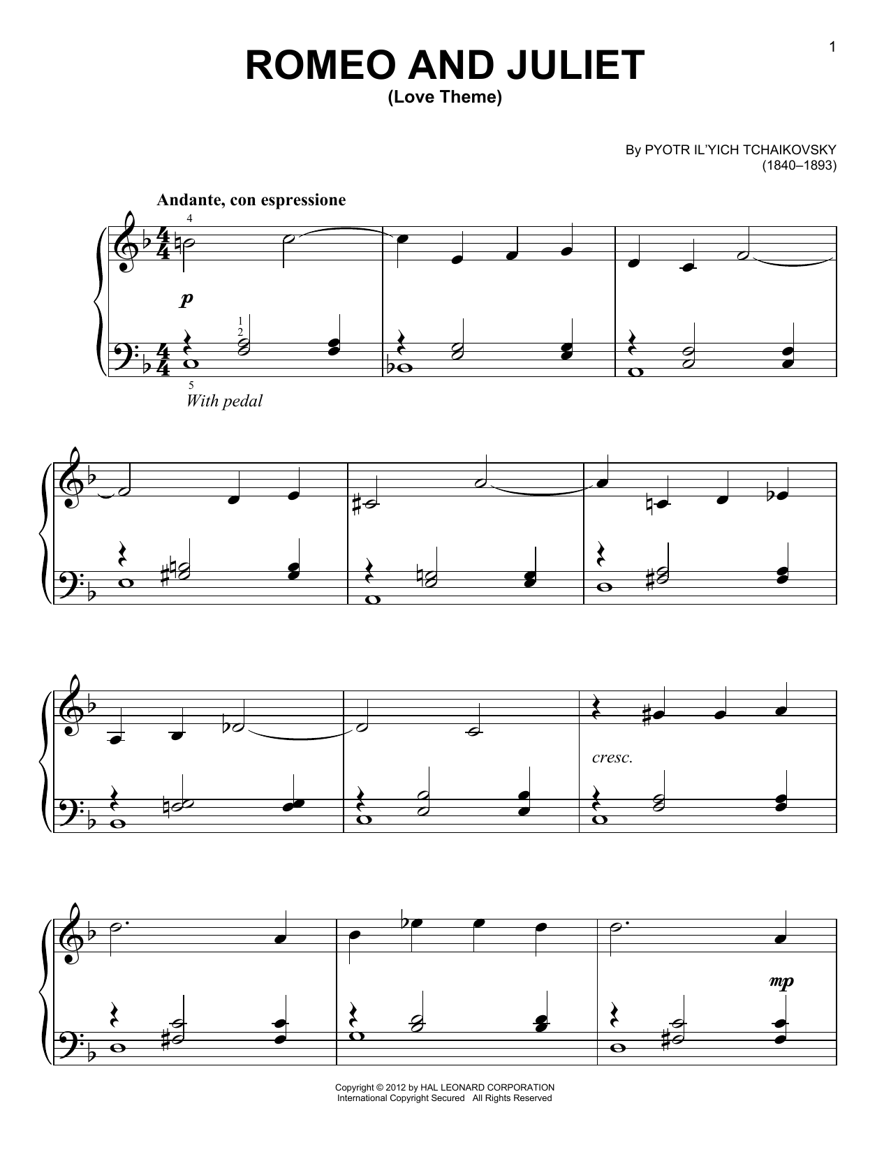 Romeo And Juliet (Love Theme)