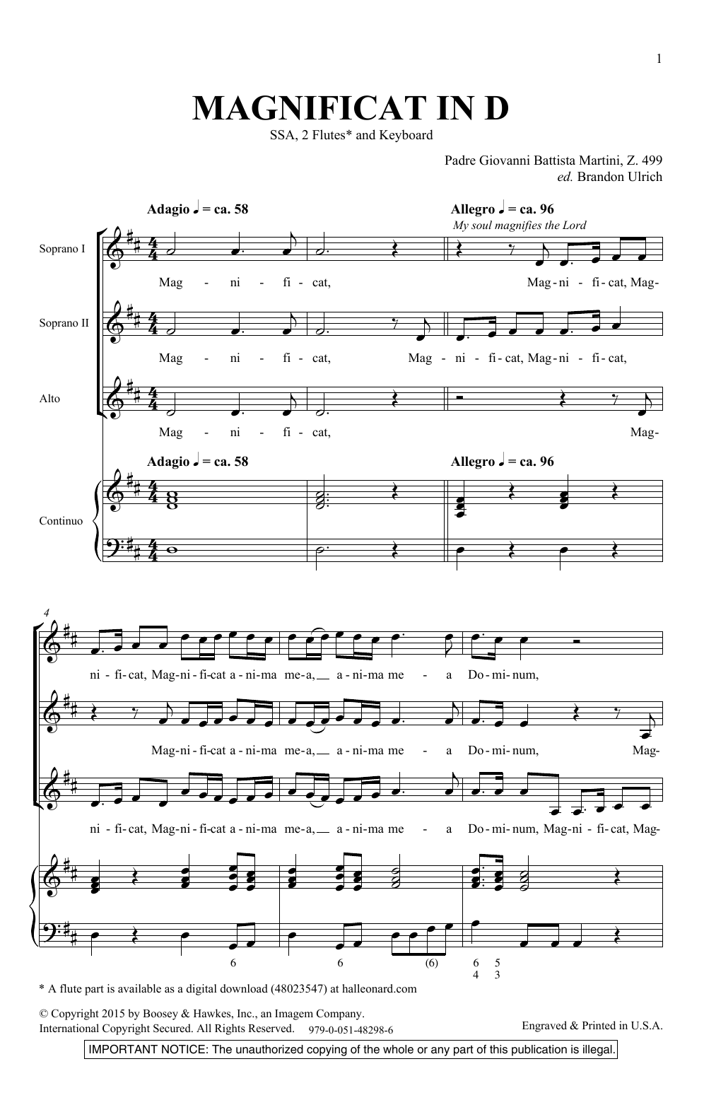Magnificat In D