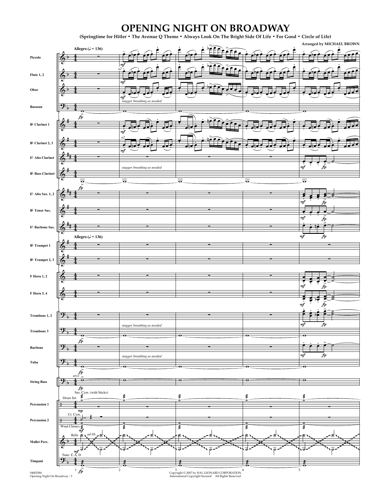 Opening Night on Broadway – Conductor Score (Full Score) Opening Night on Broadway – Conductor Score (Full Score)
