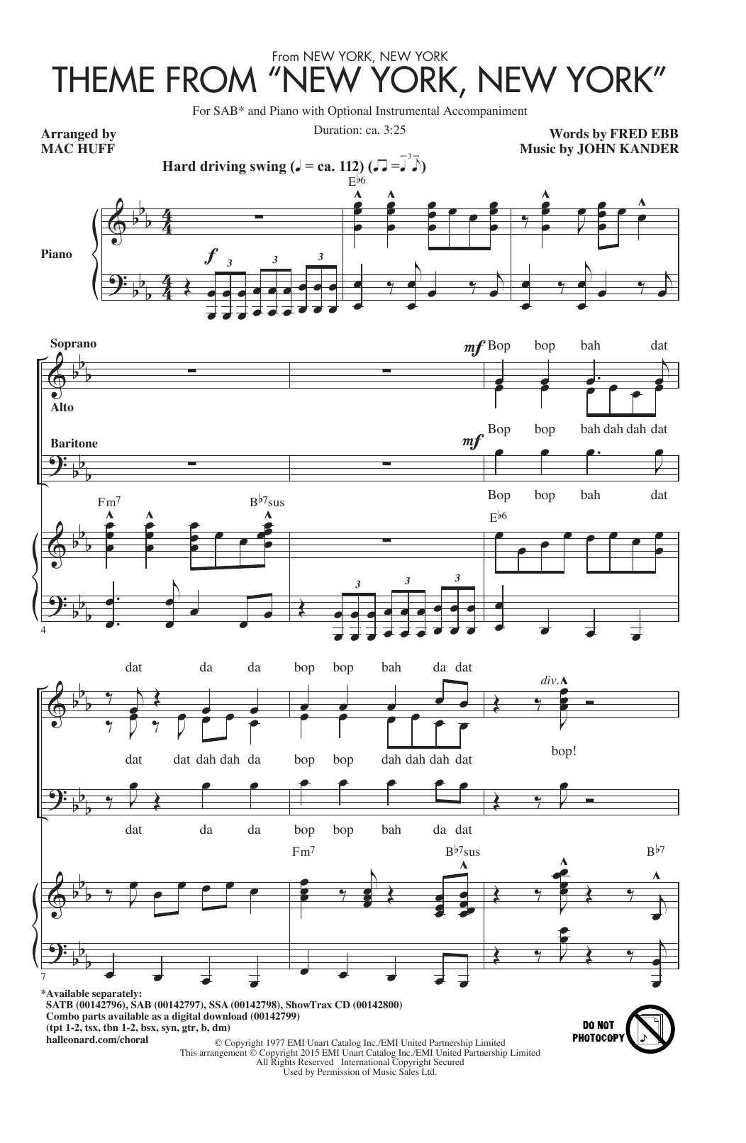 Theme From “New York, New York”