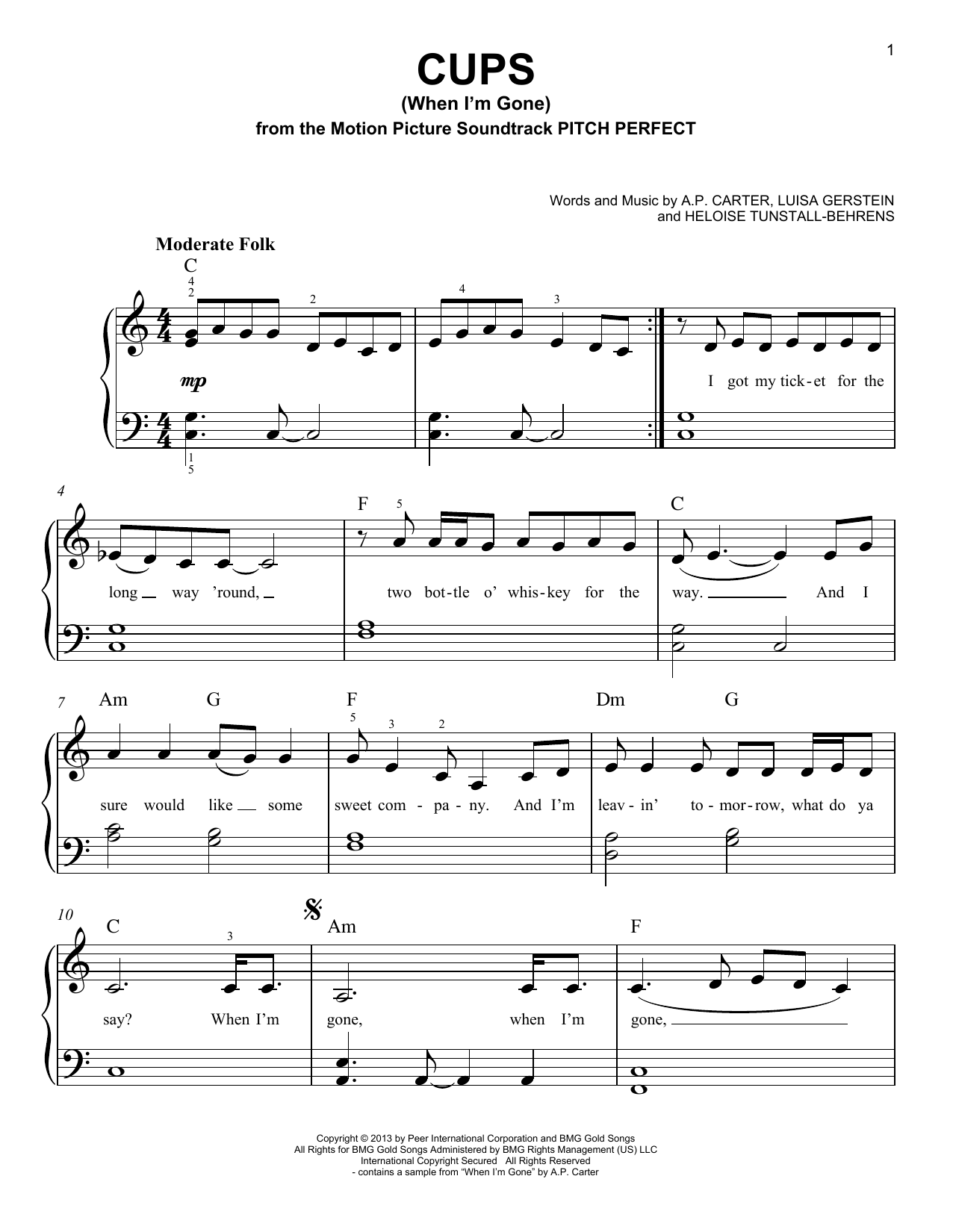 Cups (When I’m Gone)