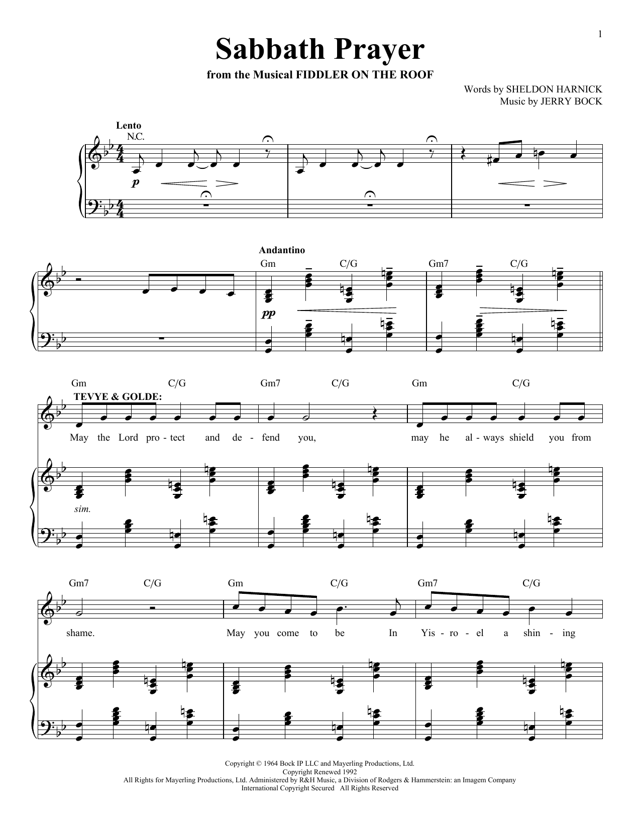 Sabbath Prayer