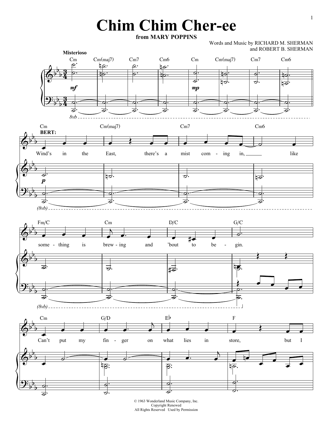 Chim Chim Cher-ee (from Mary Poppins: The Musical) Chim Chim Cher-ee (from Mary Poppins: The Musical)