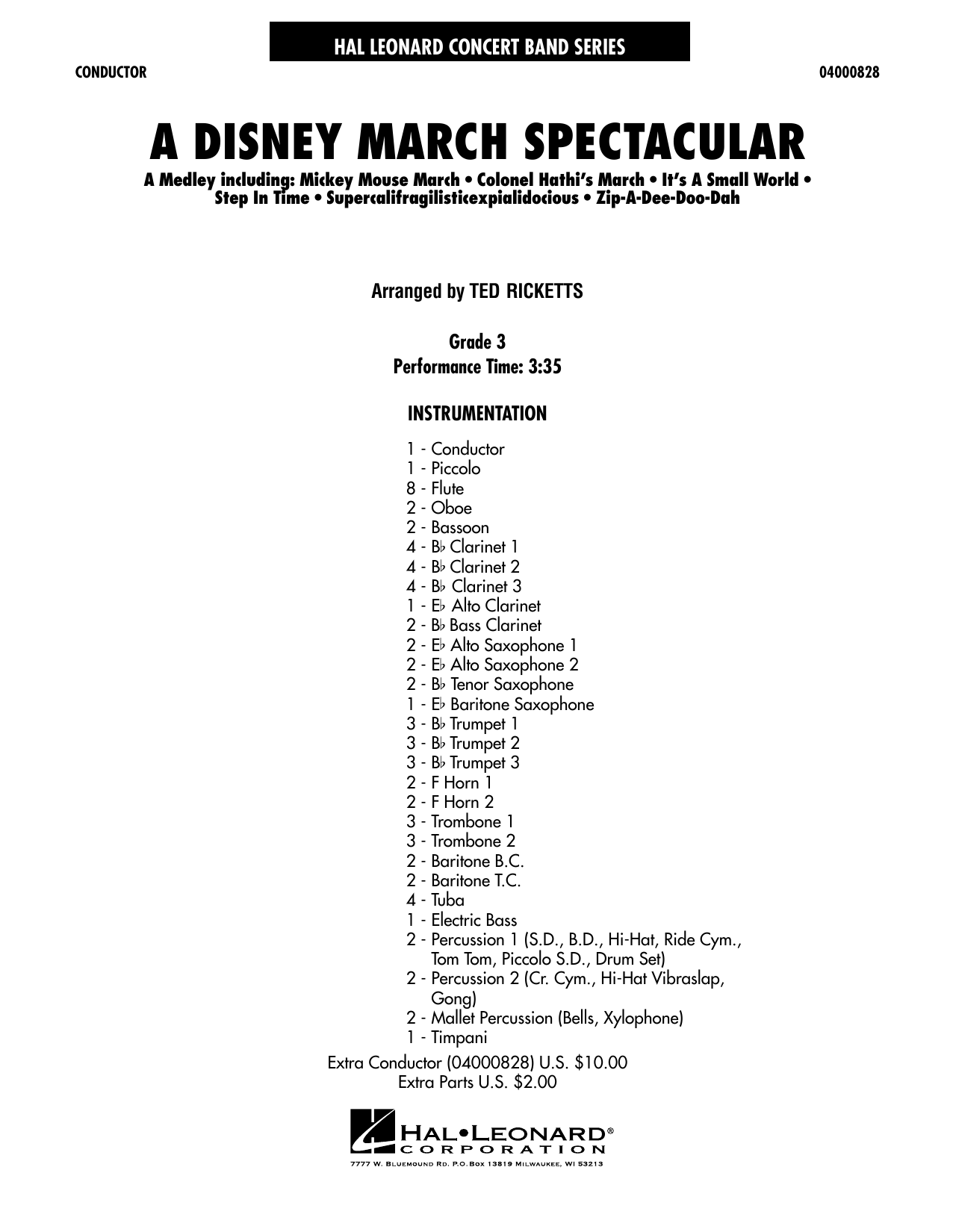 A Disney March Spectacular – Full Score A Disney March Spectacular – Full Score