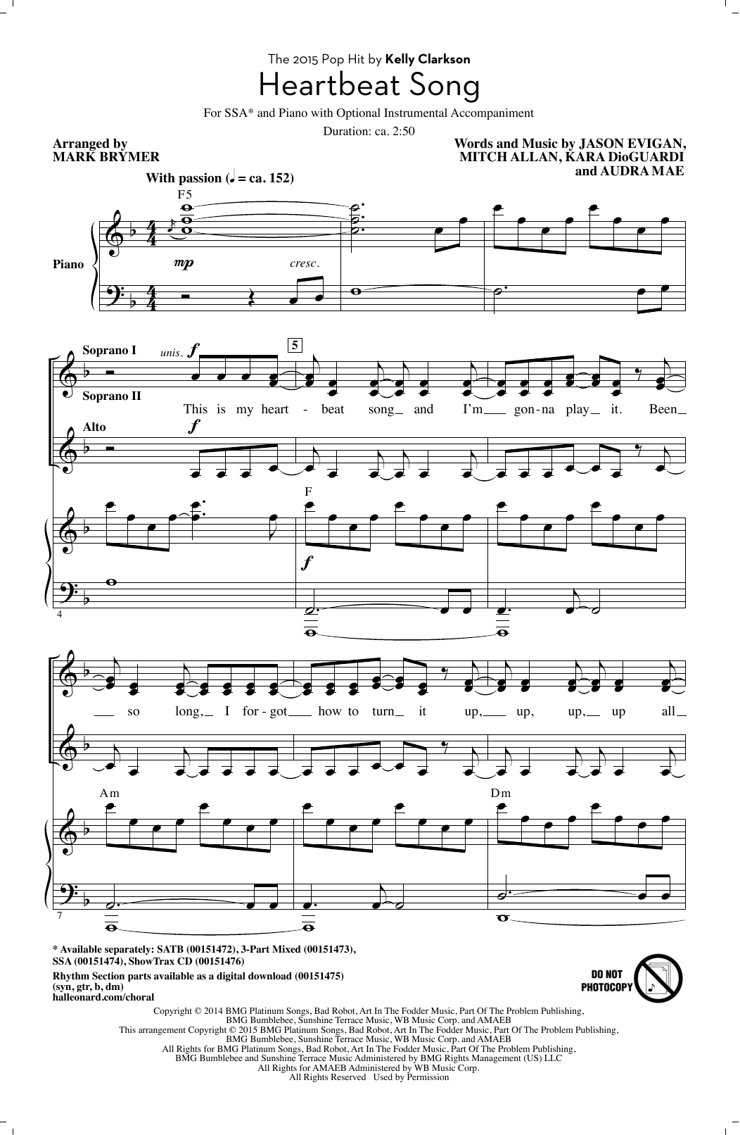 Heartbeat Song (arr. Mark Brymer)